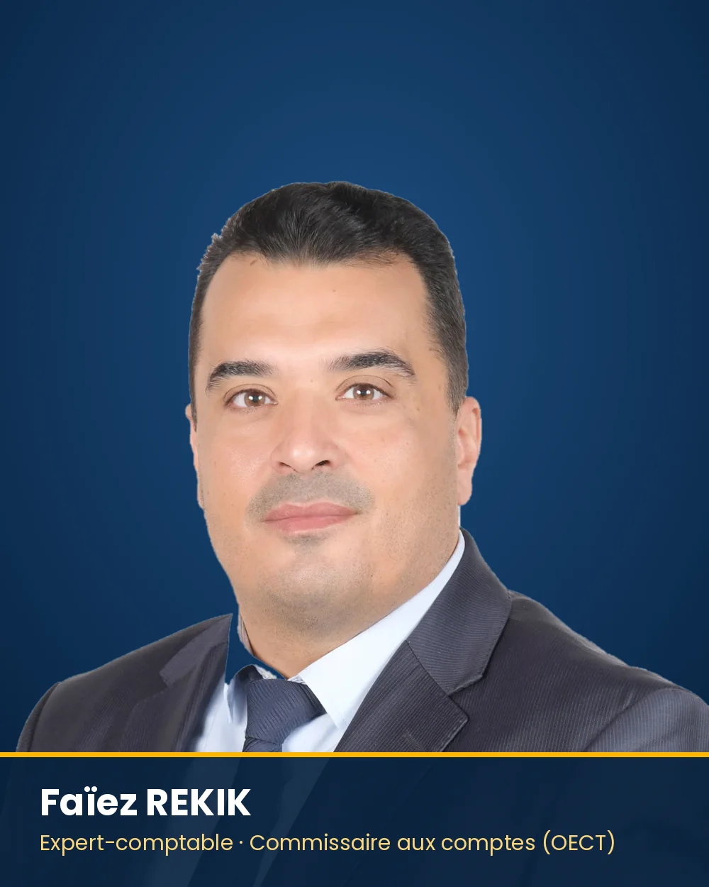 Faïez REKIK, expert-comptable et commissaire aux comptes, fondateur du cabinet CFRAUDIT à Tunis